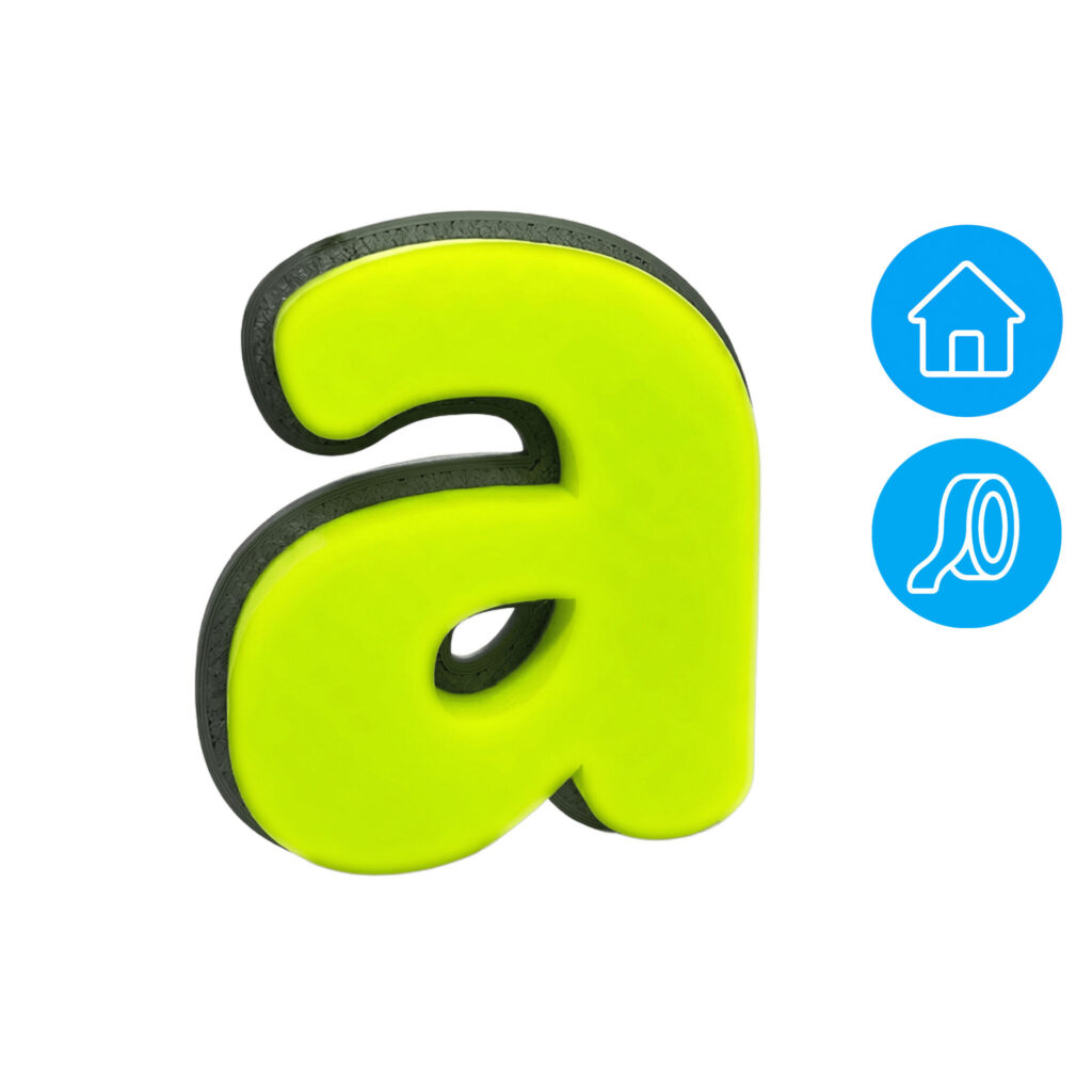 Letras efecto sombra para interiores