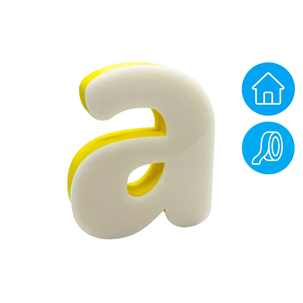 Letras 3D con frontal de metacrilato y lateral de color