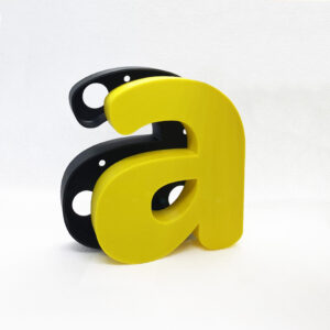 Letras de Color con Contorno para Atornillar en Interiores