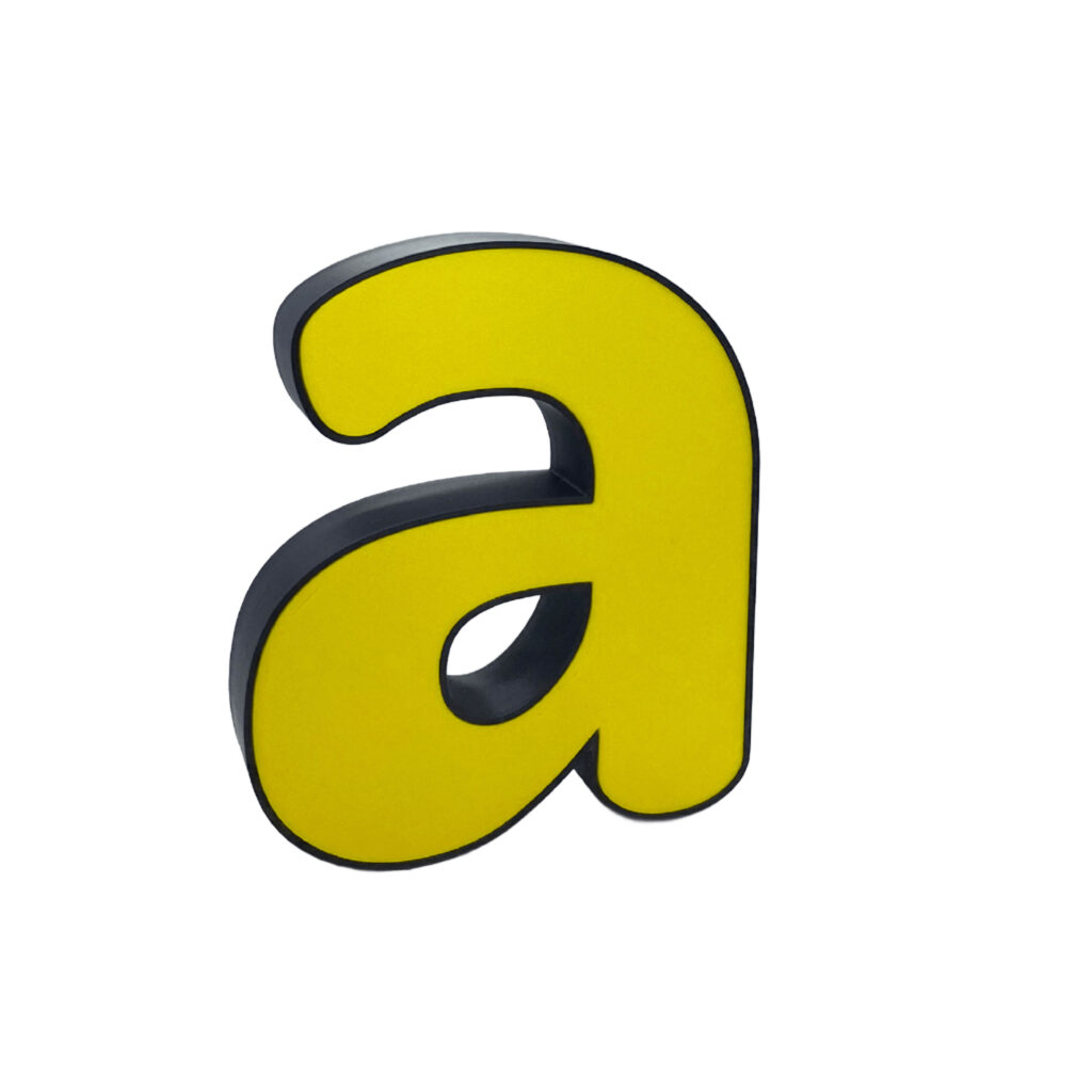 Letras de Color con Contorno para Atornillar en Interiores