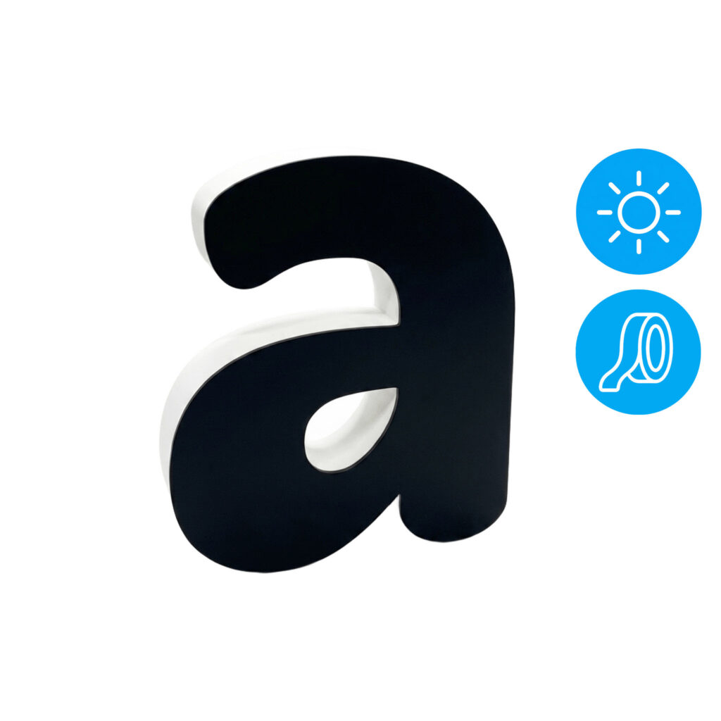 Letras Blanco y Negro para Pegar en Exteriores