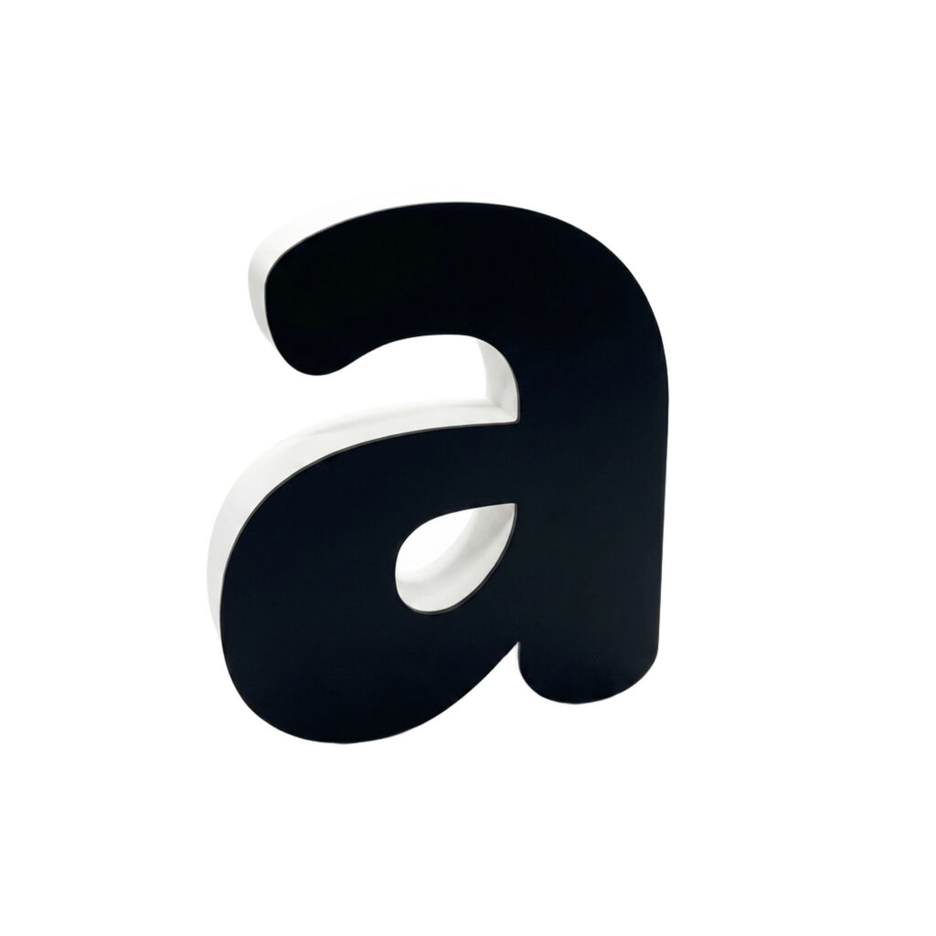Letras Blanco y Negro para Pegar en Exteriores