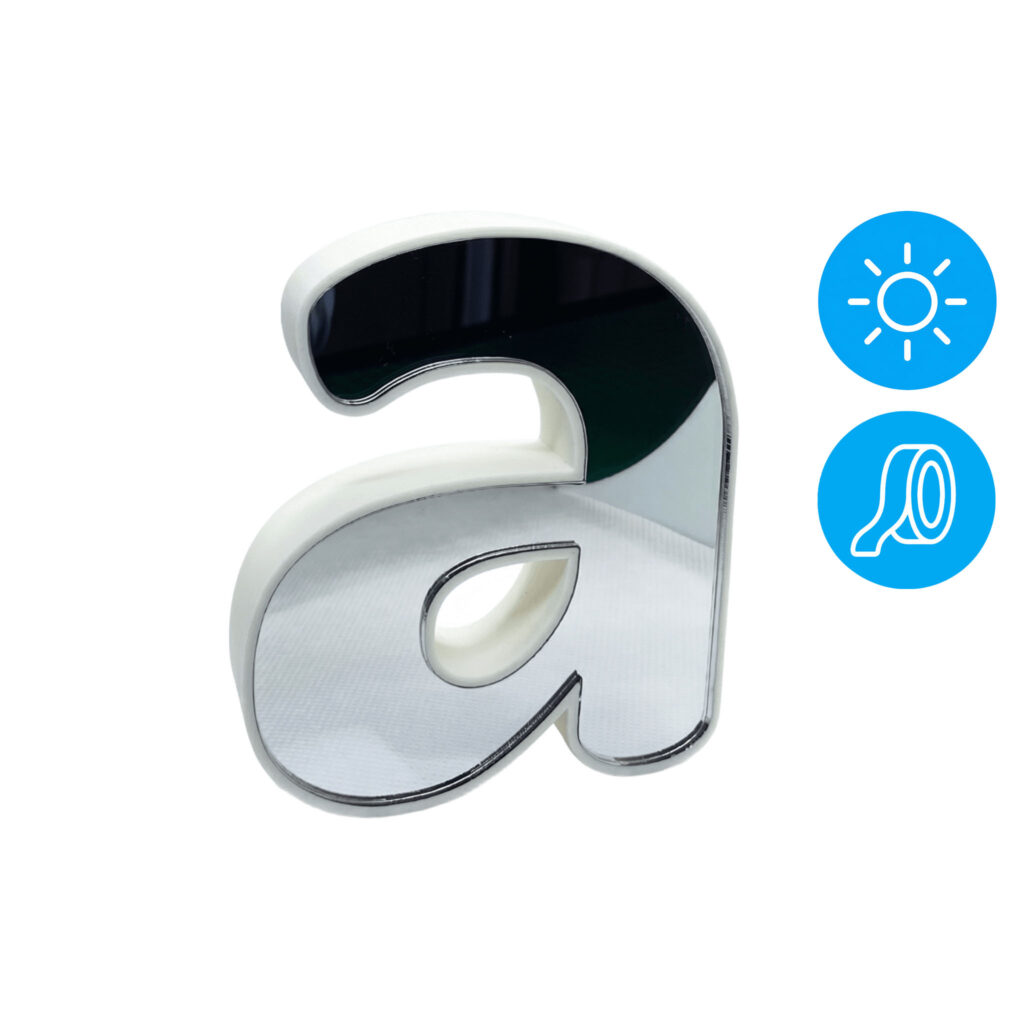 Letras 3D de metacrilato para exteriores