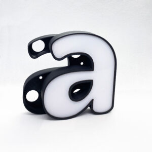 Letras Metacrilato con Contorno para Atornillar en Exteriores