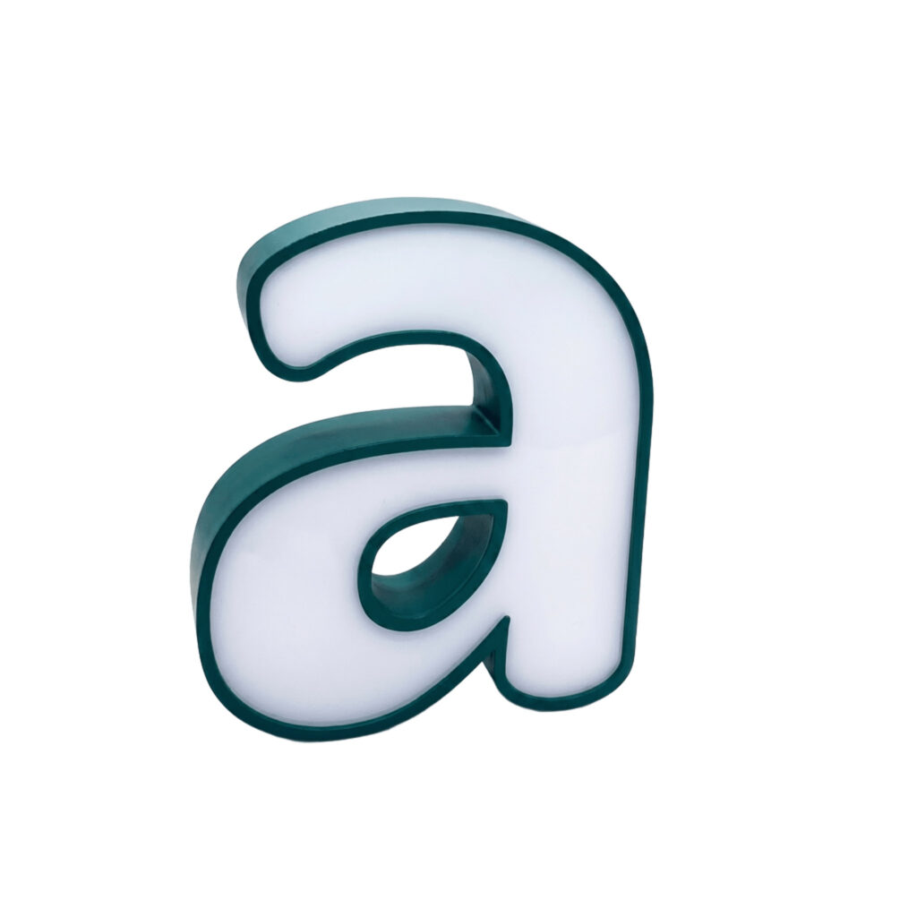 Letras Metacrilato con Contorno para Atornillar en Interiores