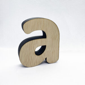 Letras Madera Frontal para Pegar en Interiores