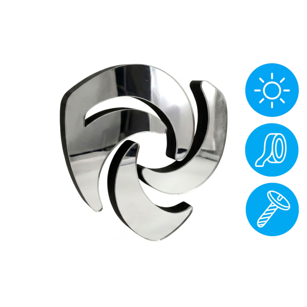 Logo 3D exterior de metacrilato